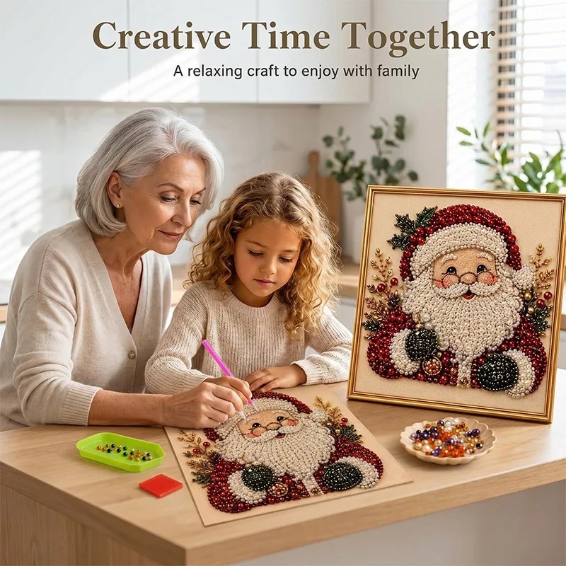 Resin Craft For Beginners - Kerst Parel Diamant Schilderkunst Set Met