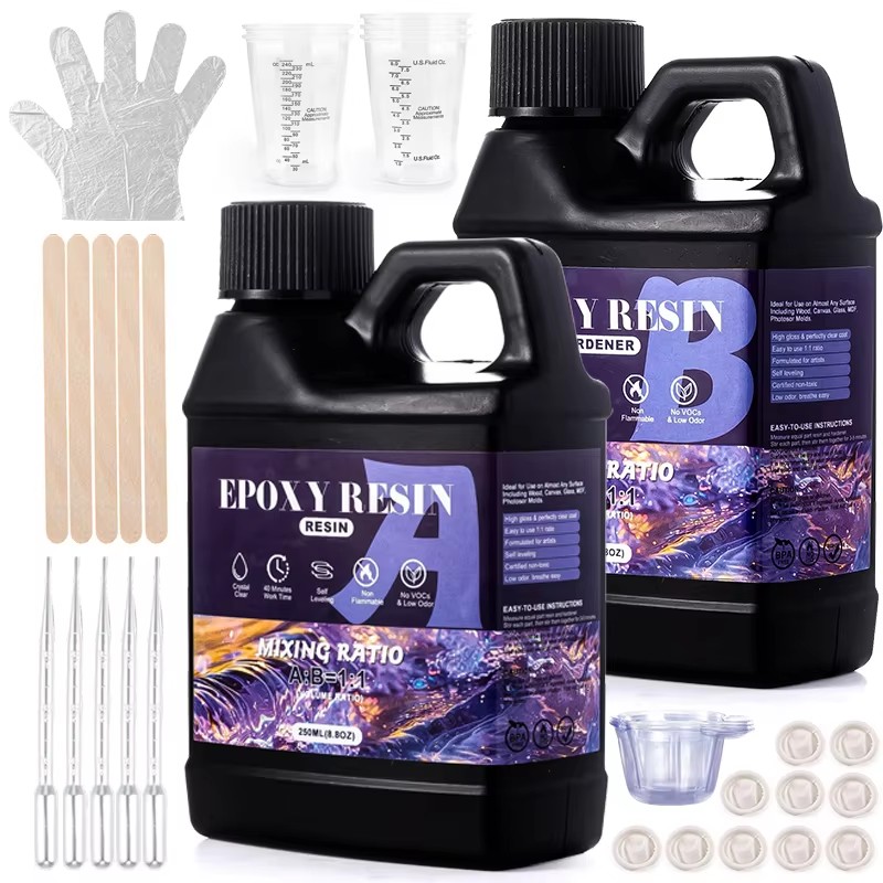 Serving Tray Mold - Easy Mix 1:1 Epoxyhars Kit Kristalhelder
