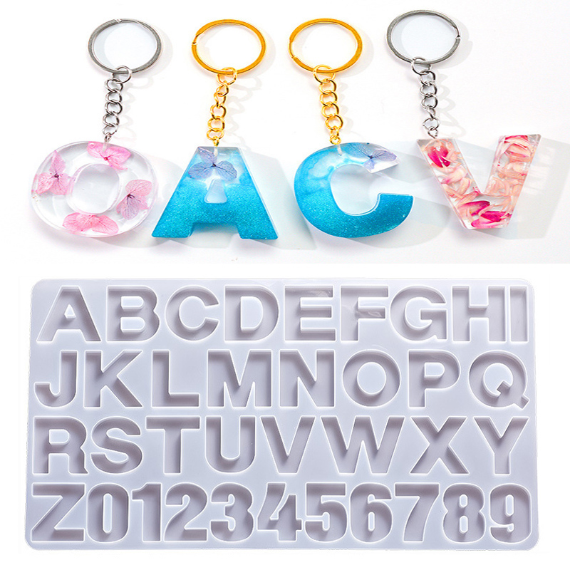 Serving Tray Mold - Alfabet Epoxyhars Siliconen Mal DIY Letter