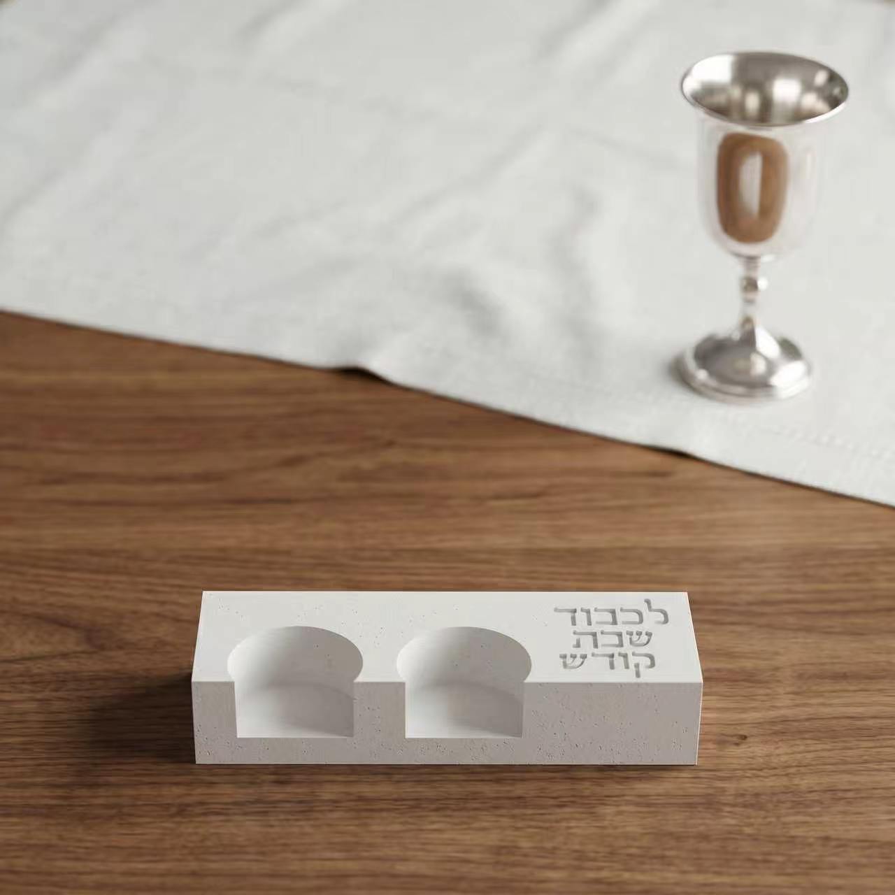 Moderne dubbele kaarsenhouder  - Serving Tray Mold recensie en prijs