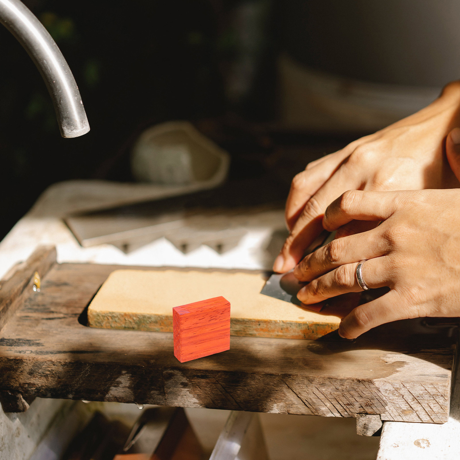 4 stuks handgemaakte houten ri - Wood Ring Blank recensie en prijs